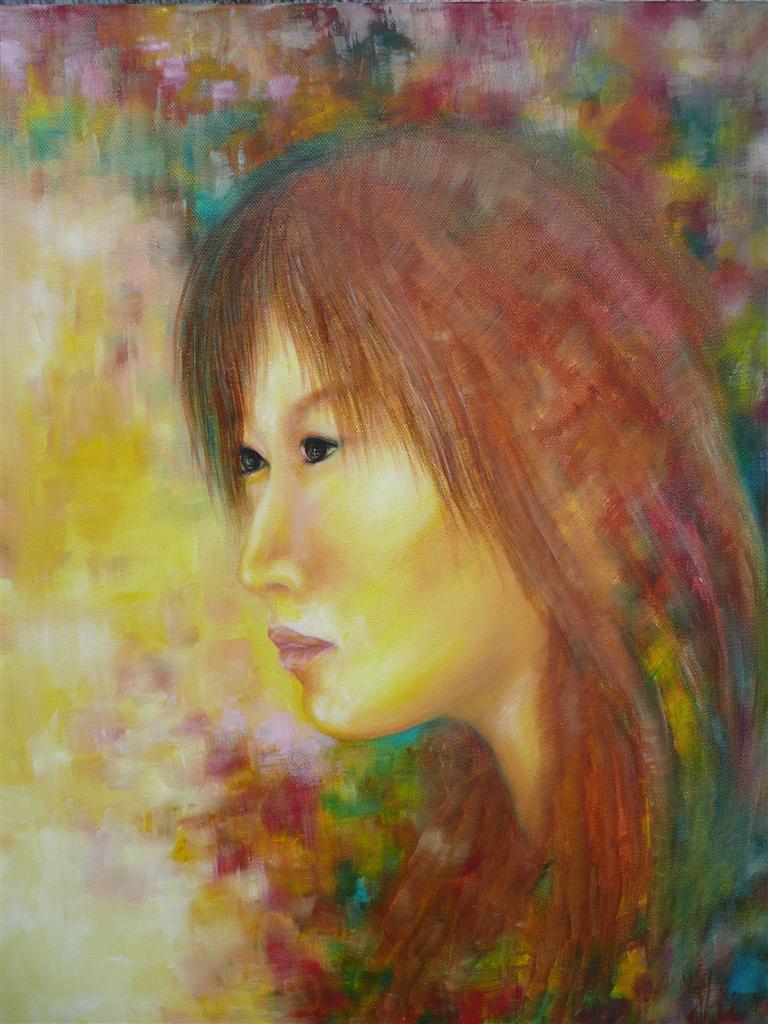 Asian Girl Painting